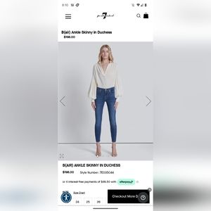 7 for a mankind jeans Blair